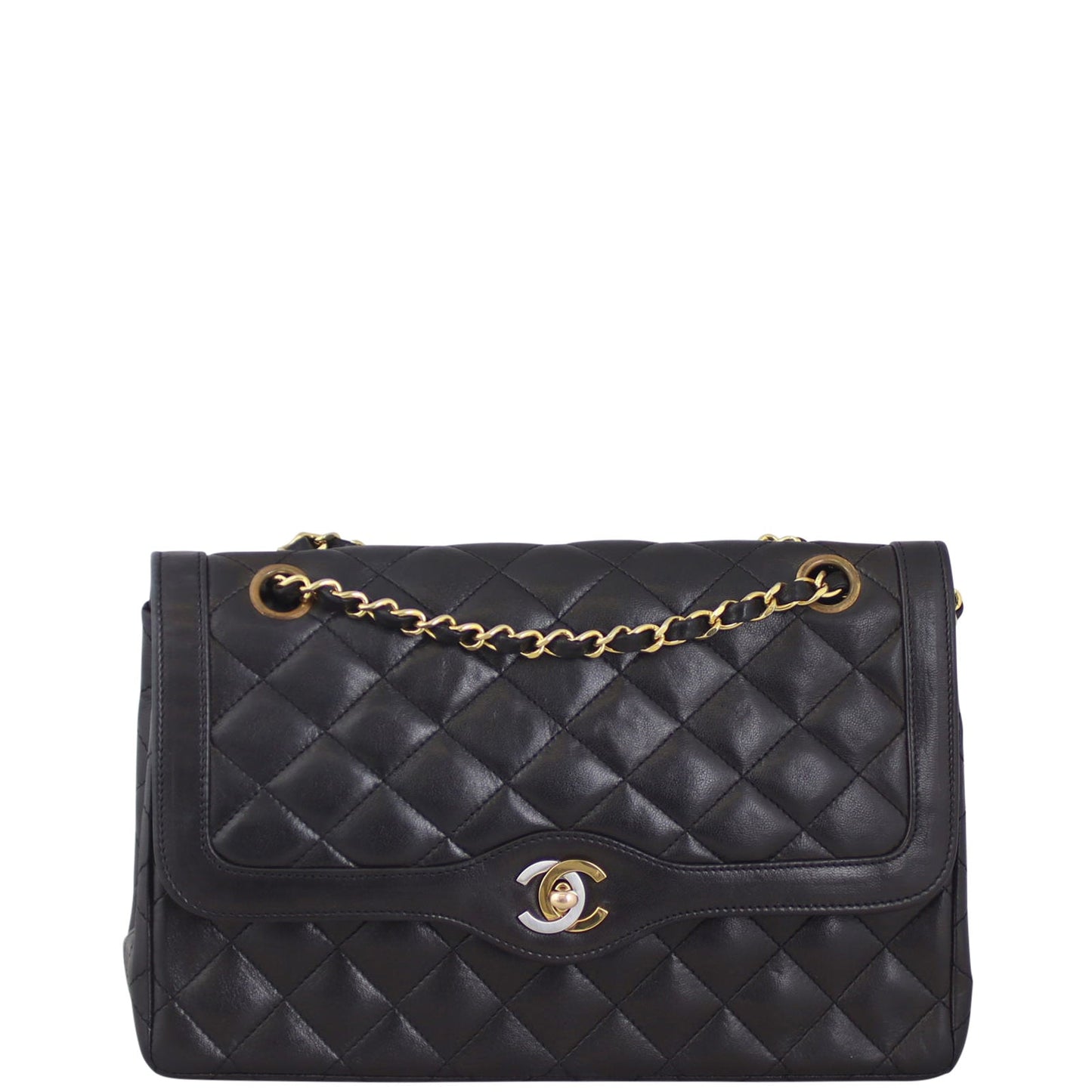 Chanel Two-Tone CC Double Flap Bag
