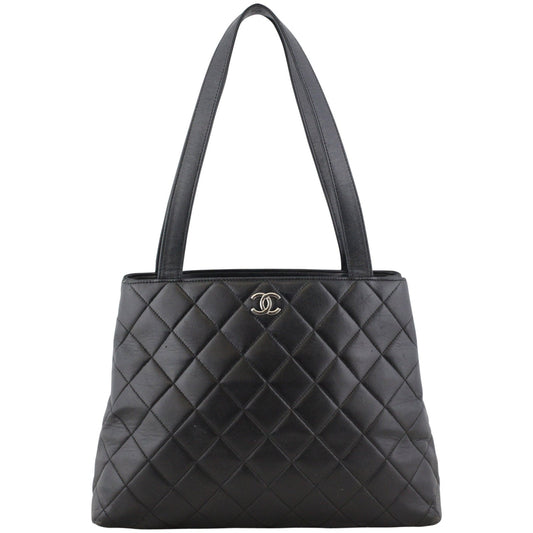 Chanel CC Quilted Shopper Tote