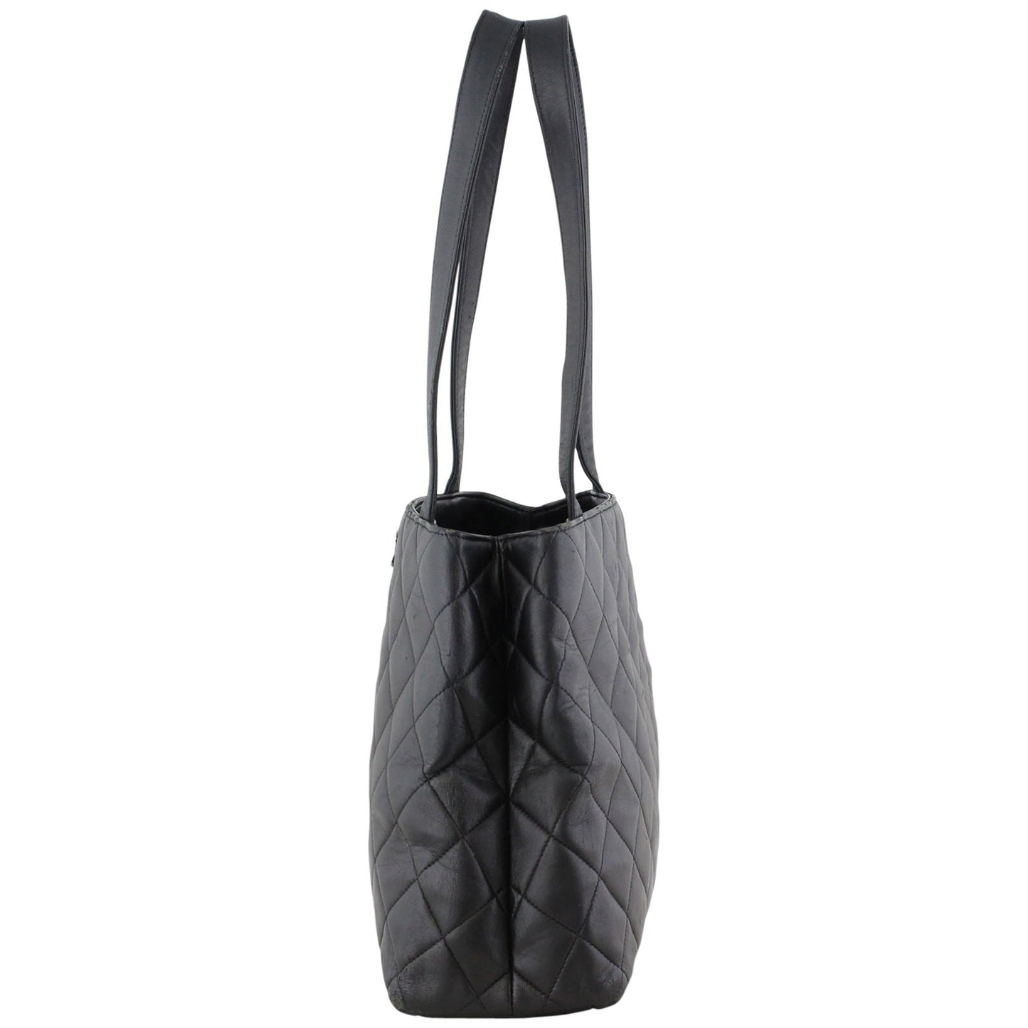 Chanel CC Quilted Shopper Tote