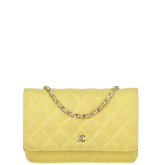 Chanel Classic Wallet on Chain |  Pineapple Yellow