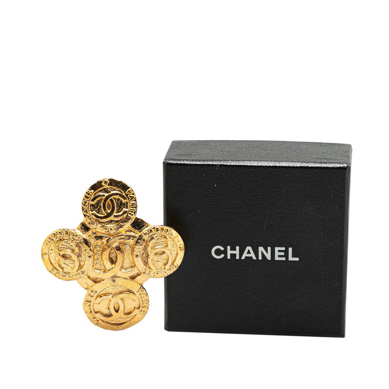 Chanel Gold Plated Coco Mark Brooch 28 Classic Flap Tote