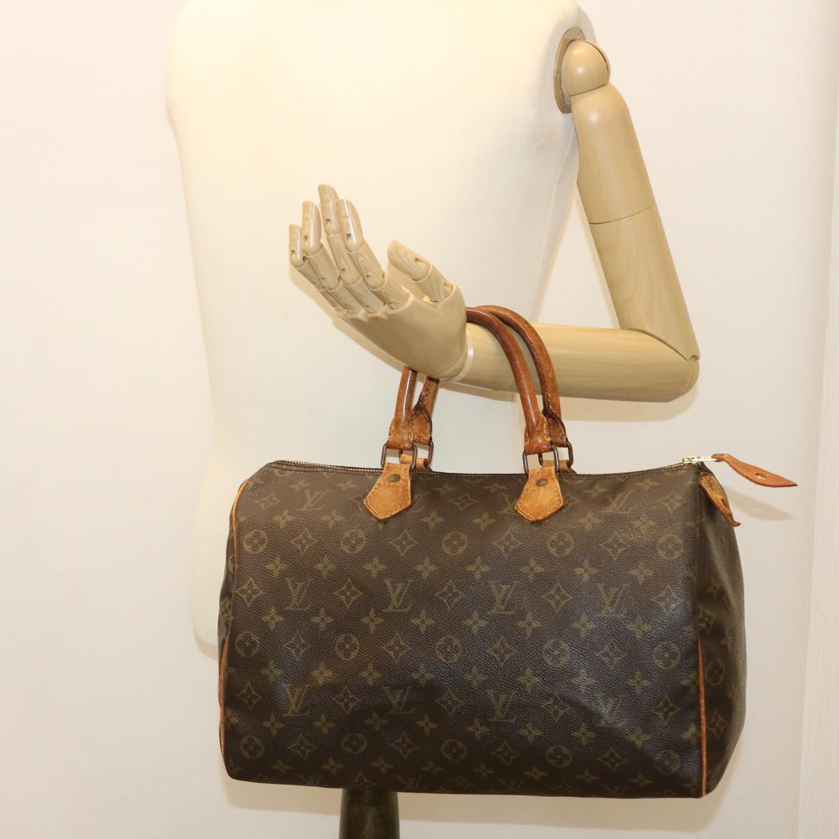 LOUIS VUITTON Monogram 35 Hand Bag M41524 LV cl441