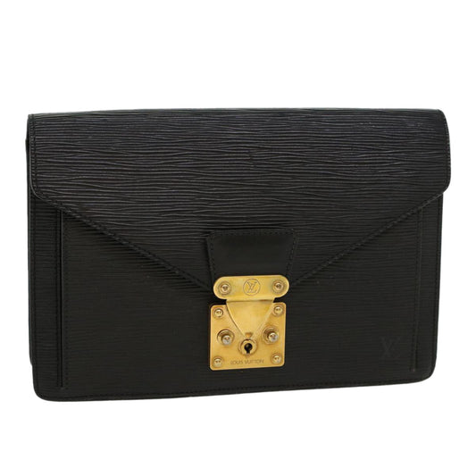 LOUIS VUITTON Epi Serie Dragonne Hand Bag Black M52612 LV cl531