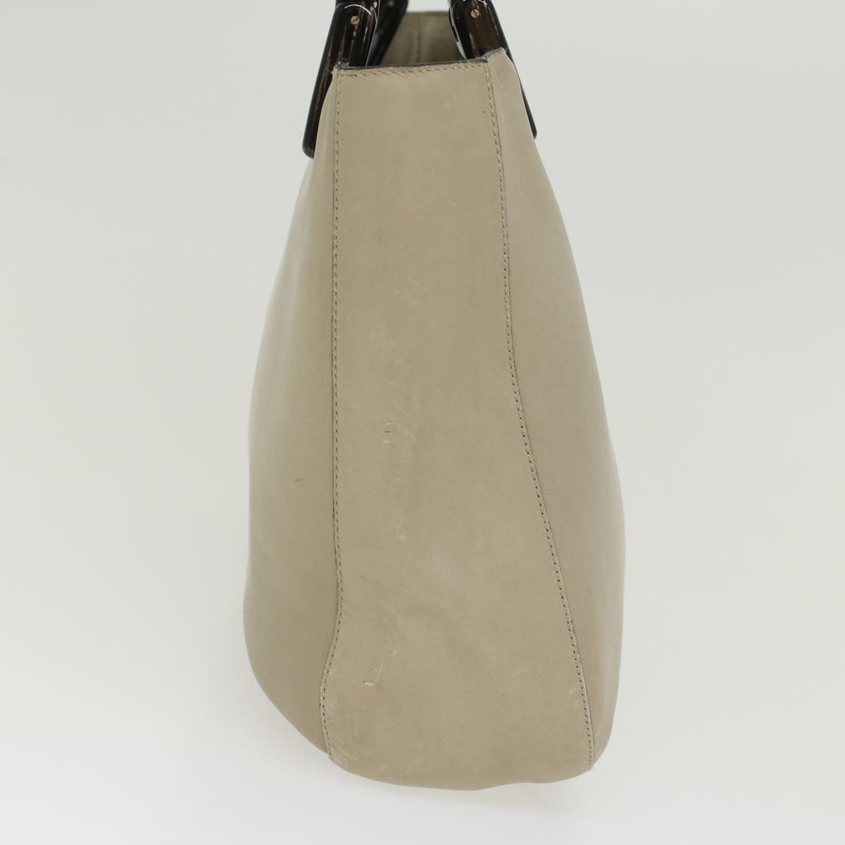 Prada Shoulder Bag Leather Gray