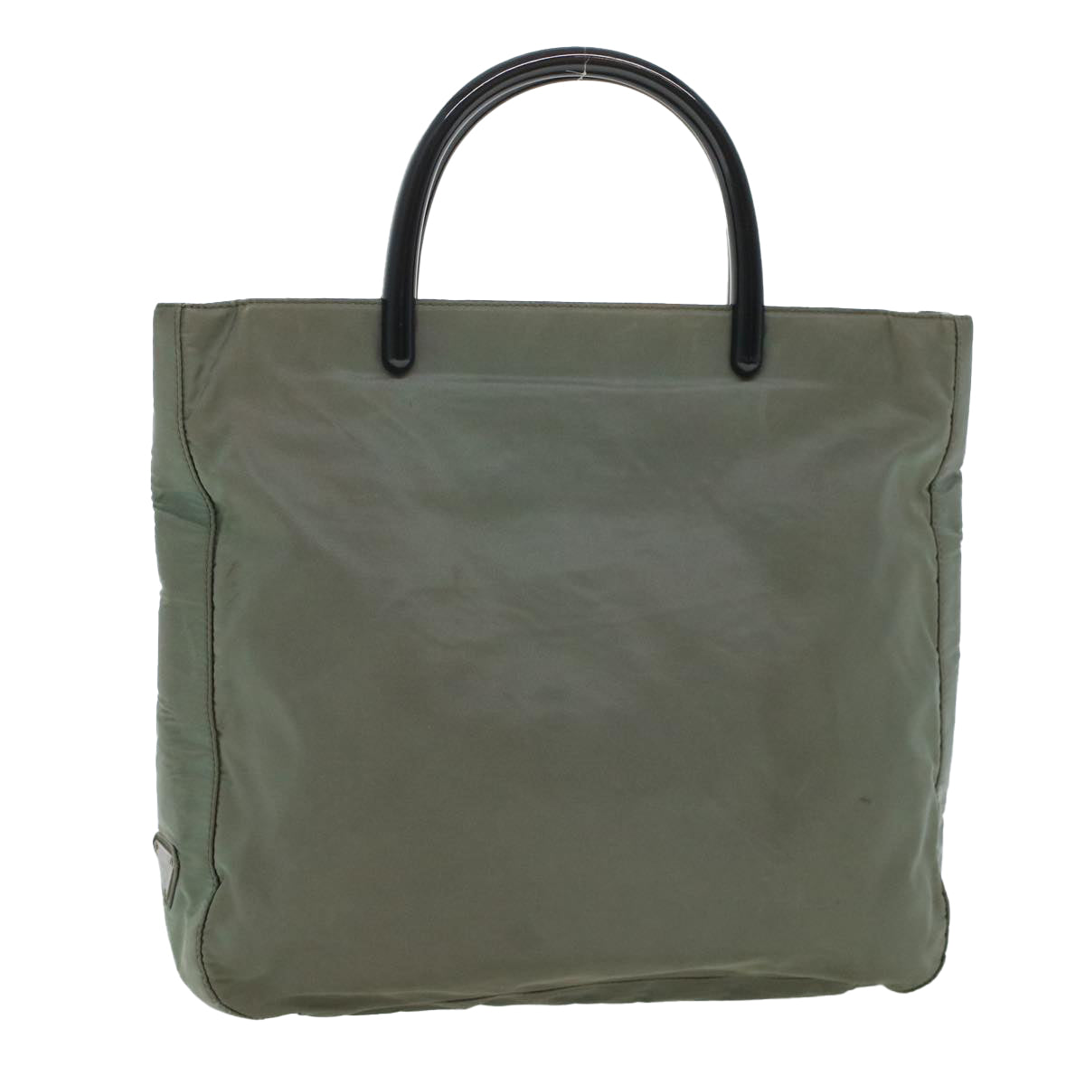 Prada Hand Bag Nylon Gray