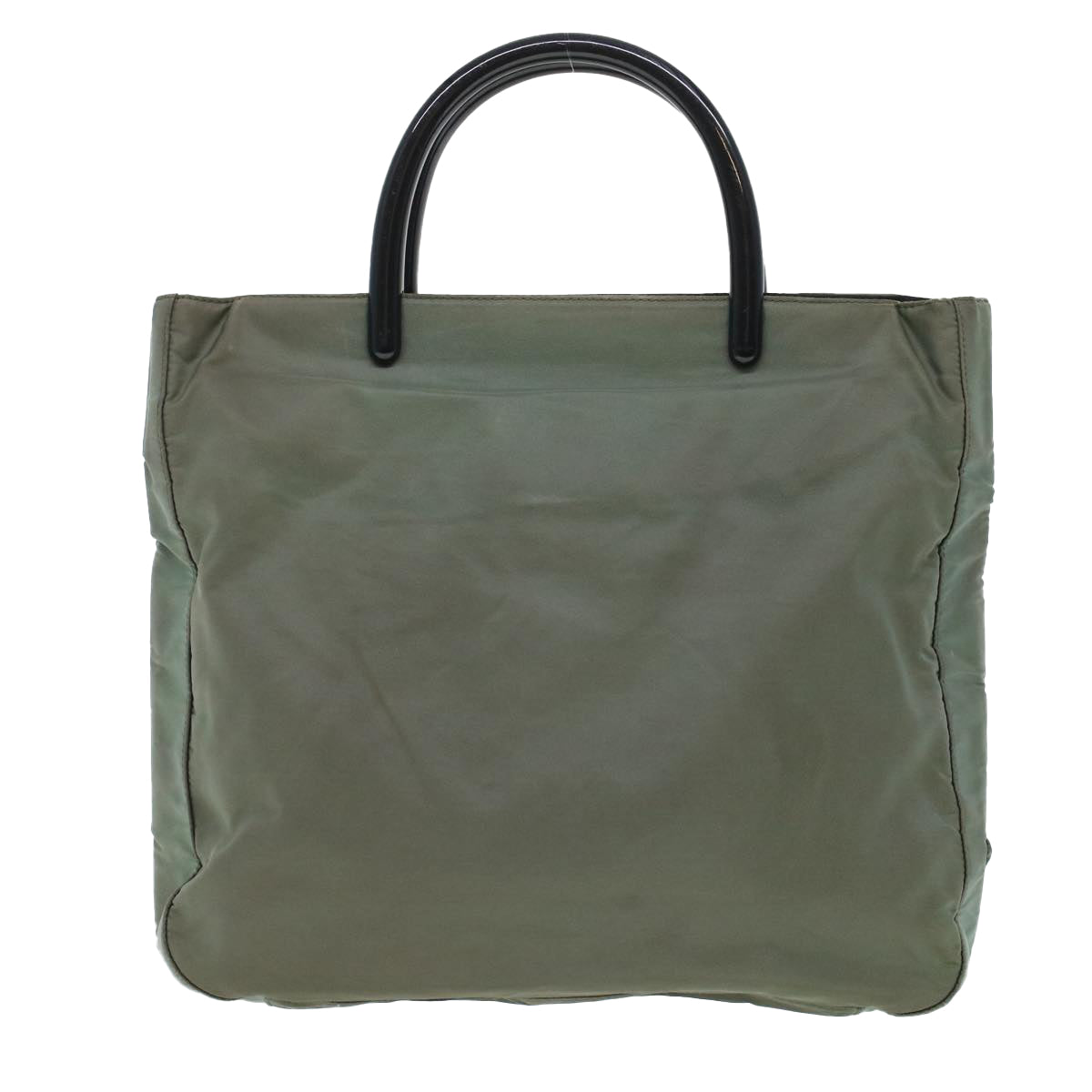 Prada Hand Bag Nylon Gray