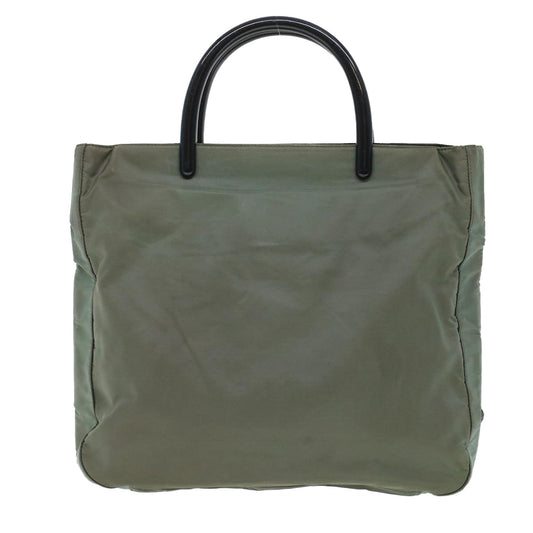 Prada Hand Bag Nylon Gray