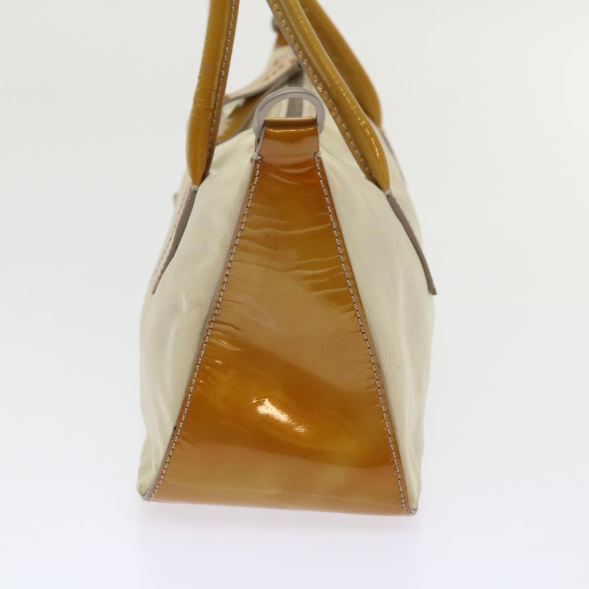 Prada Hand Bag Nylon 2way Shoulder Bag Beige