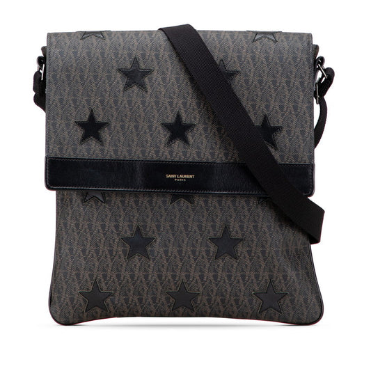 Saint Laurent Star PVC Leather Shoulder Bag