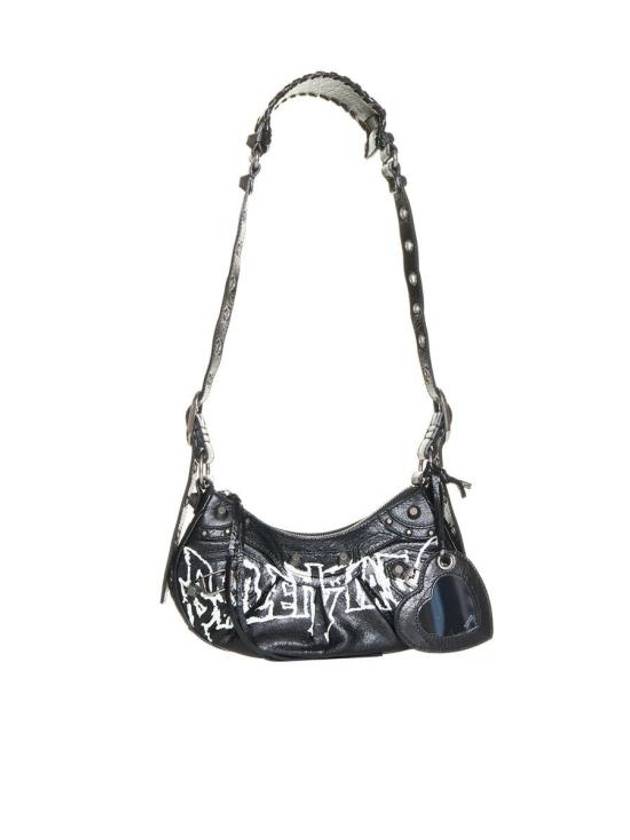 Luxury Balenciaga Trending 2026 Le Cargol XS DIY Metal Lambskin Shoulder Bag Black