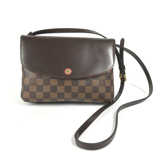 Louis Vuitton Ebene Damier Canvas Pochette Shoulder Bag