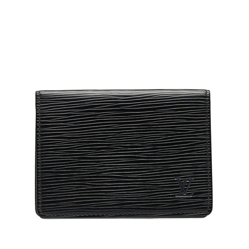Louis Vuitton Epic Port 2 Cult Vertical Card Case M63202 Noir Black Leather Louis Vuitton