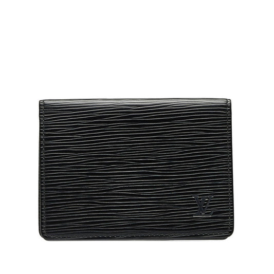Louis Vuitton Epic Port 2 Cult Vertical Card Case M63202 Noir Black Leather Louis Vuitton