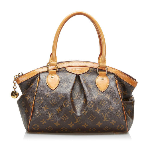Louis Vuitton Monograms M40143 Handbag Leather Brown