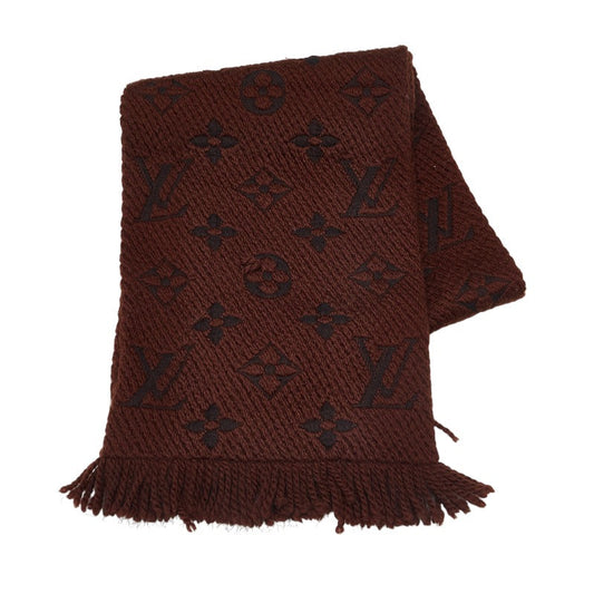 Louis Vuitton Monogram Esharp Logomania M72241 Brown Black Wool Silk Louis Vuitton