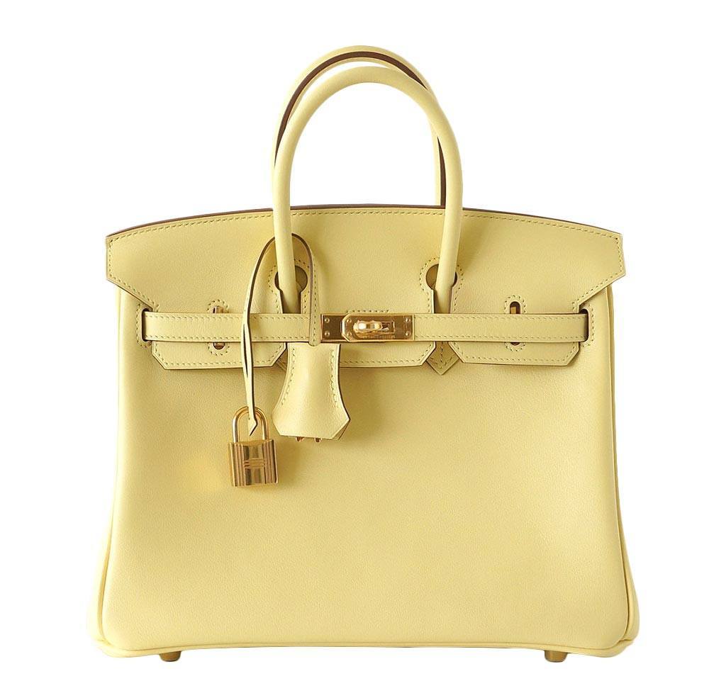 HermesBirkin 25 Jaune Poussin Bag