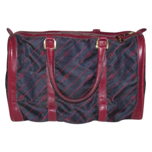Gucci Leather Canvas Handbag