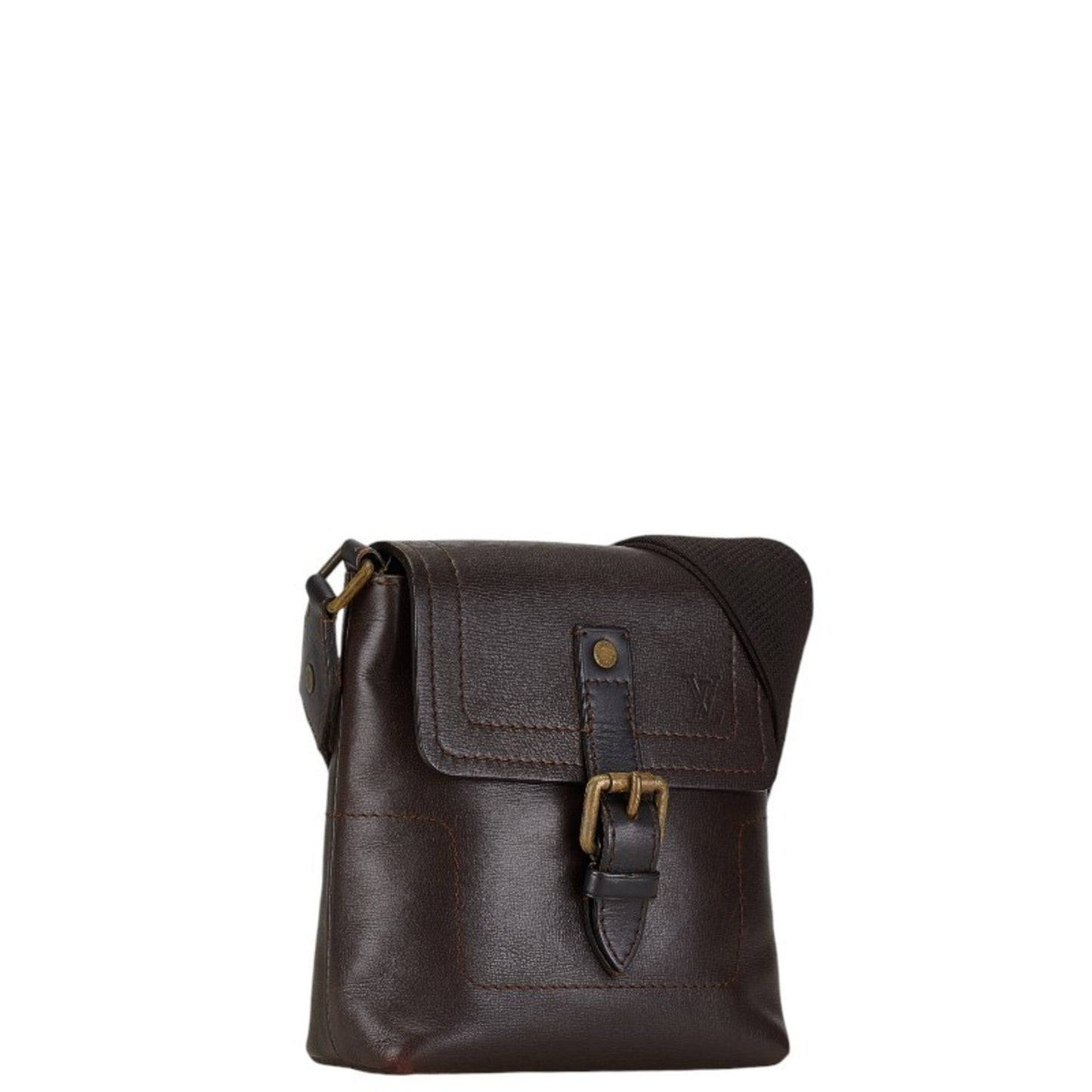 Louis Vuitton Coffee Leather Shoulder Bag