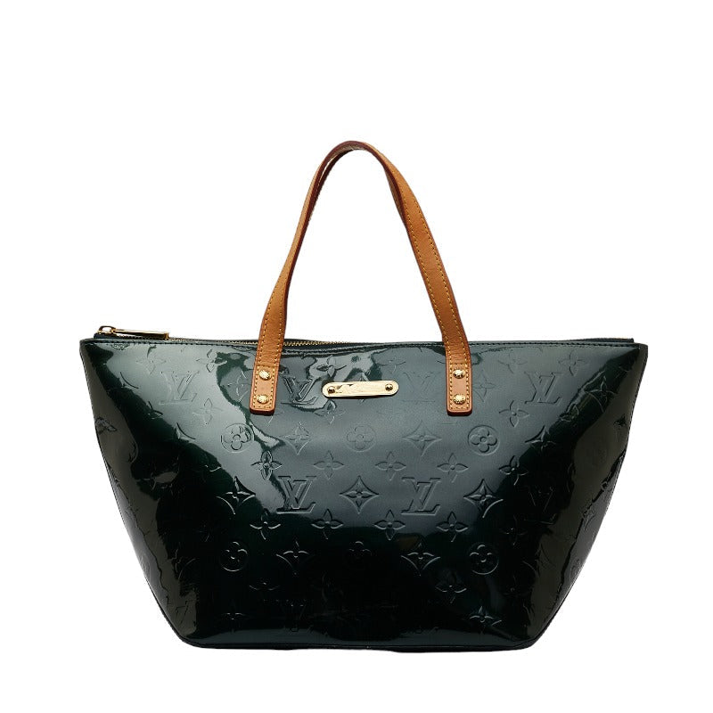 Louis Vuitton Monogram Verney Belvue PM Handbag M93671 Blue New Green Patent Leather Louis Vuitton