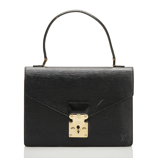 Louis Vuitton Epic Concorde Handbag M52132 Noir Black Leather Louis Vuitton