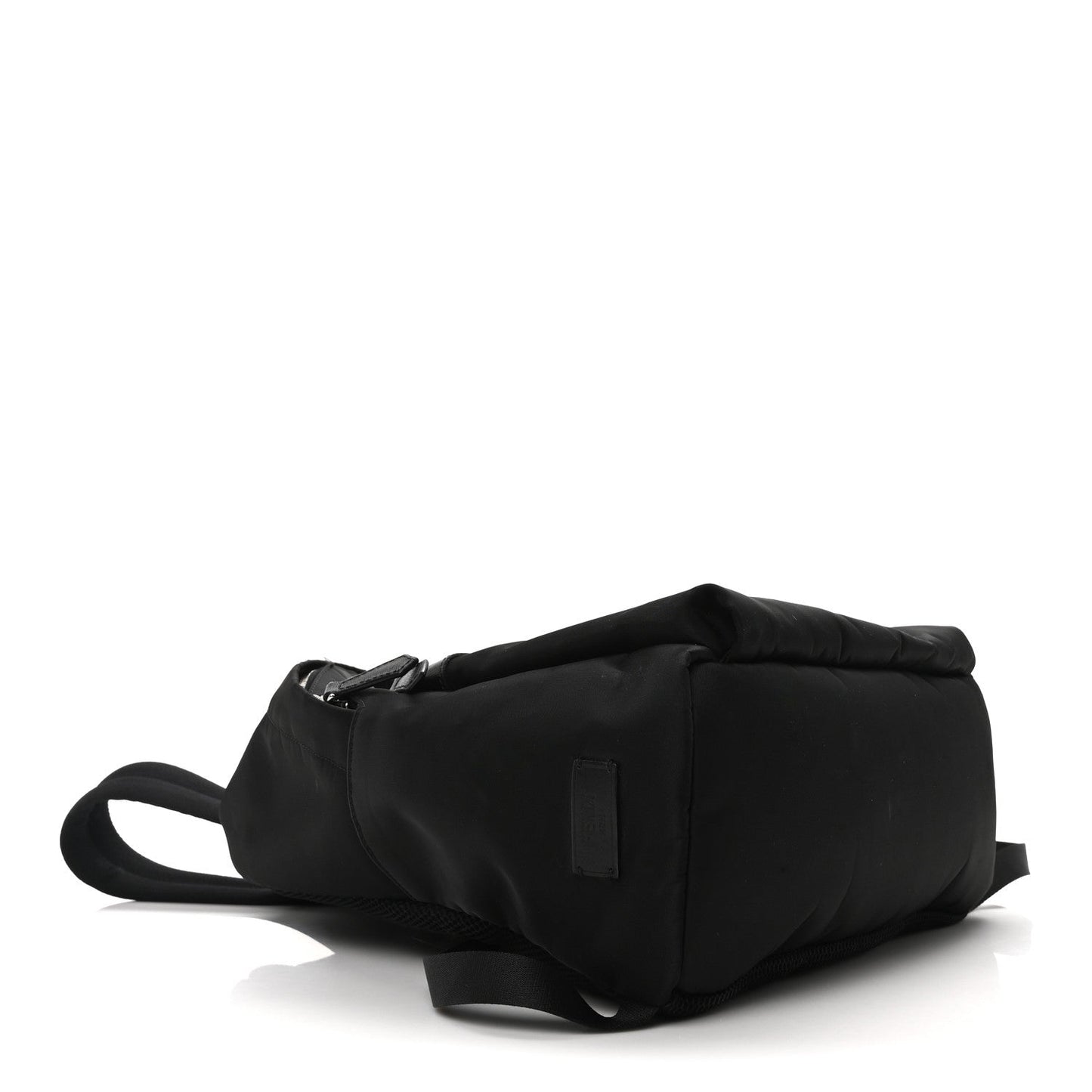Fendi Nylon Vitello Elite Monster Eyes Rounded Backpack Black Yellow