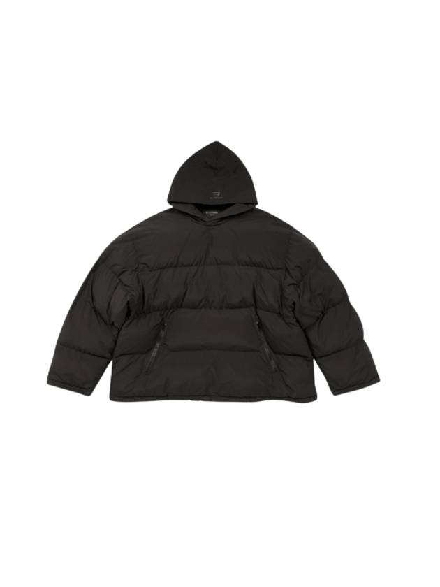 Luxury Balenciaga Trending 2025 Sporty B Hooded Padding Black