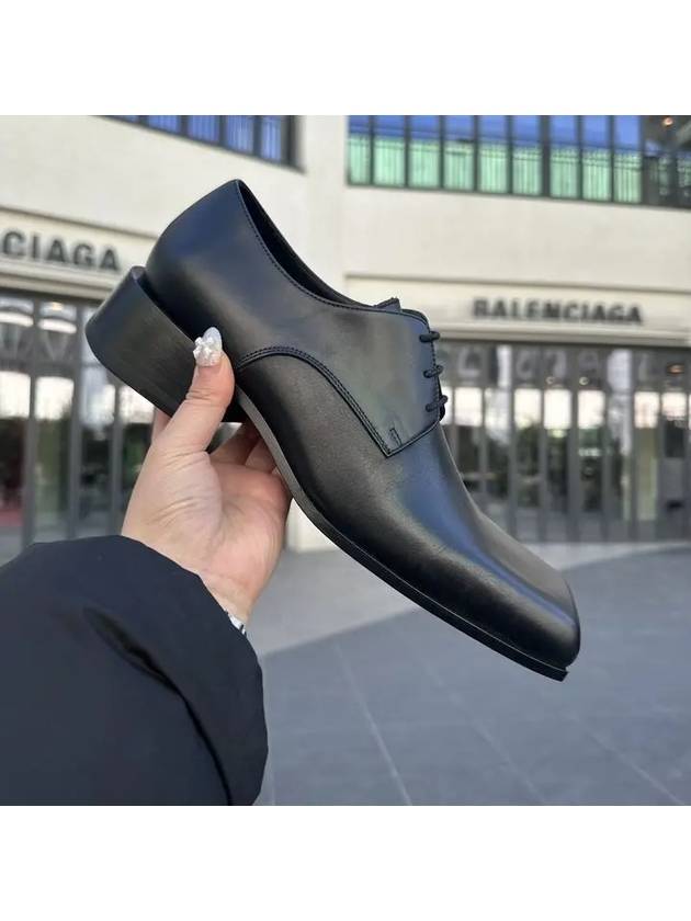 Luxury Balenciaga Trending 2025 Work Lace-Up Derby Black
