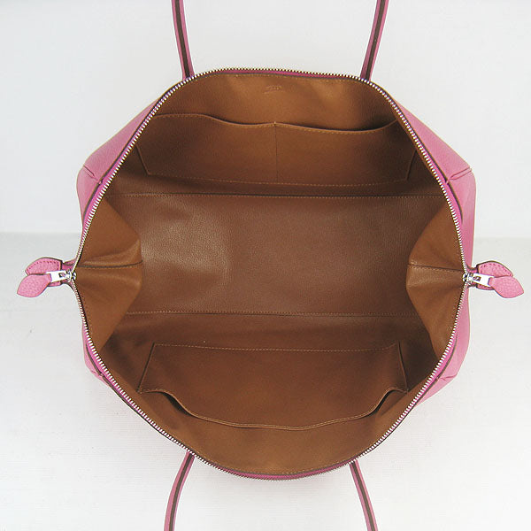 Luxury Hermes Paris Bombay Victoria Handbag Peach