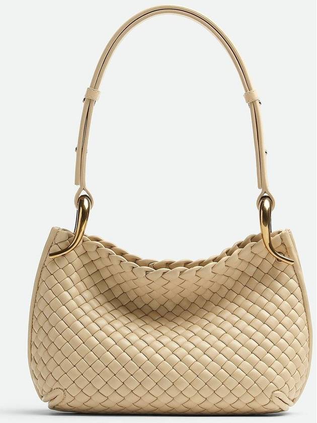 Luxury Bottega Veneta Small Clicker Shoulder Bag Beige