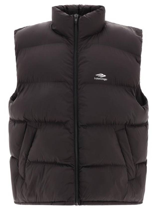 Luxury Balenciaga Trending 2025 Quilted Nylon Puffer Vest Black