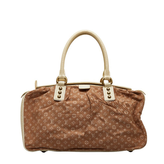 Louis Vuitton Monogram Mini Run Travers GM Handbag M40060 Camel Brown Canvas Leather Louis Vuitton