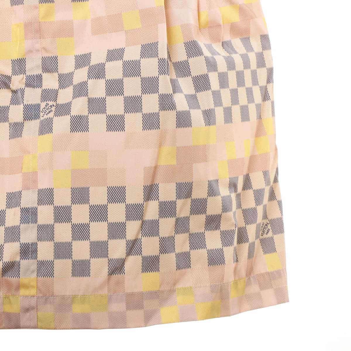 Louis Vuitton 22AW Cotton x Nylon Shirt 34 Pink RW222W Damier Nalle