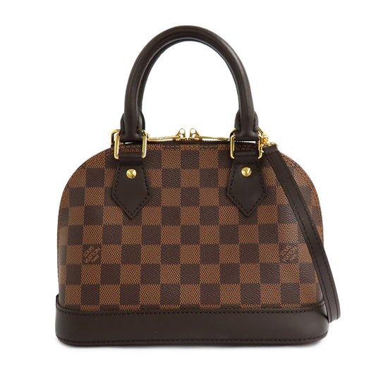 Louis Vuitton ALMA BB N41221 Damier Evene HandBag 2WAY Shoulder Bag Crossbody Brown G Gold Padlock Lugg Key Leather