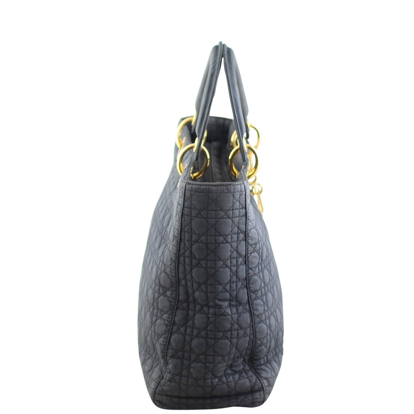 Dior Lady Dior Cannage Quilted Canvas Bag