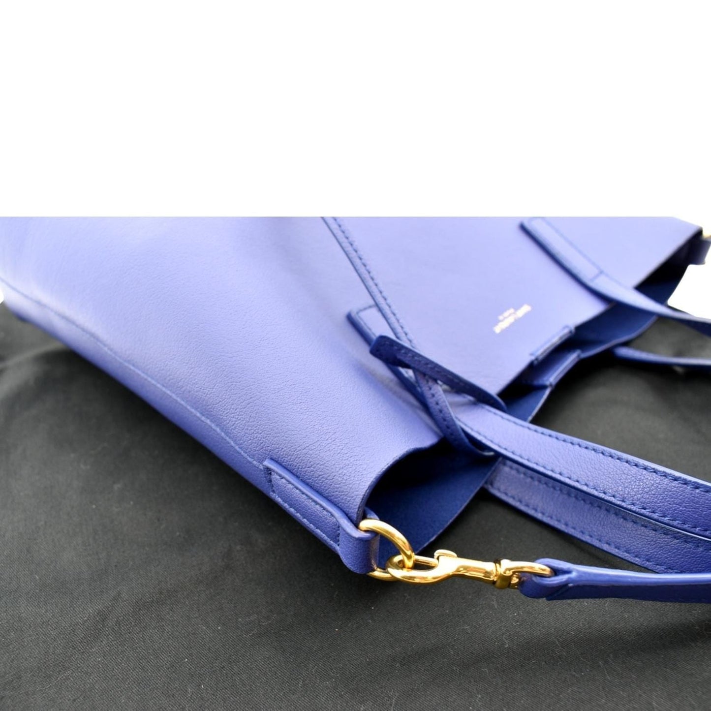 SAINT LAURENT Toy Supple Leather Shopping Tote Bag Purple
