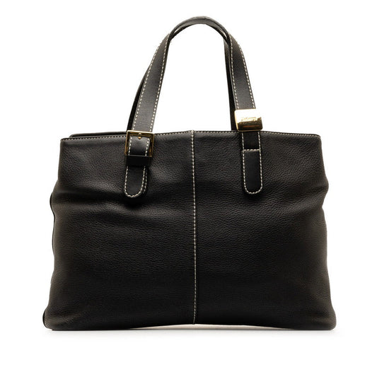 Burberry Nova Check Shadow Horse Leather Handbag