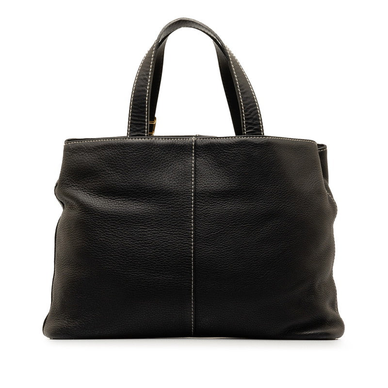 Burberry Nova Check Shadow Horse Leather Handbag