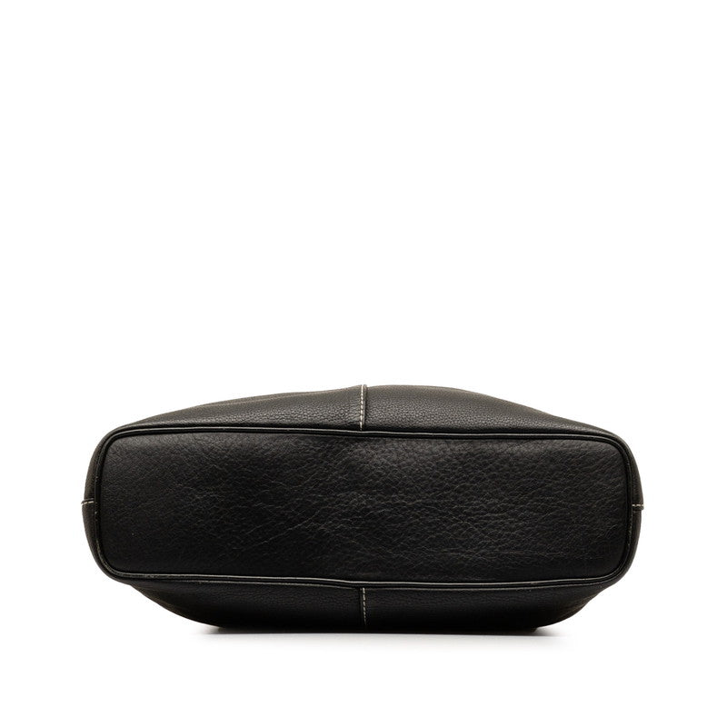 Burberry Nova Check Shadow Horse Leather Handbag