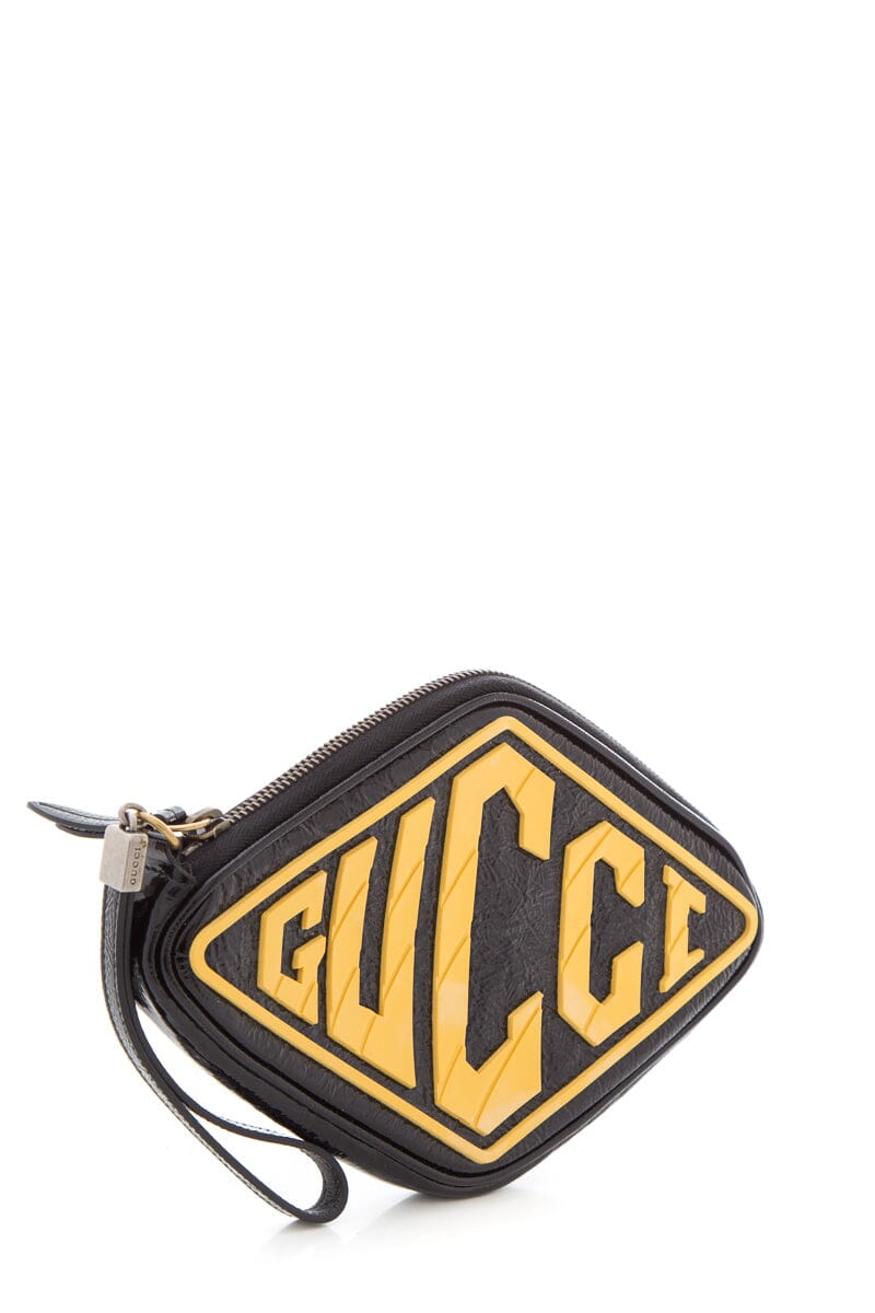 Gucci Black Leather Patent Leather Handbag Style 2