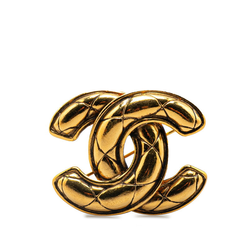 Chanel Coco Mark Matelasse Brooch Classic Flap Tote