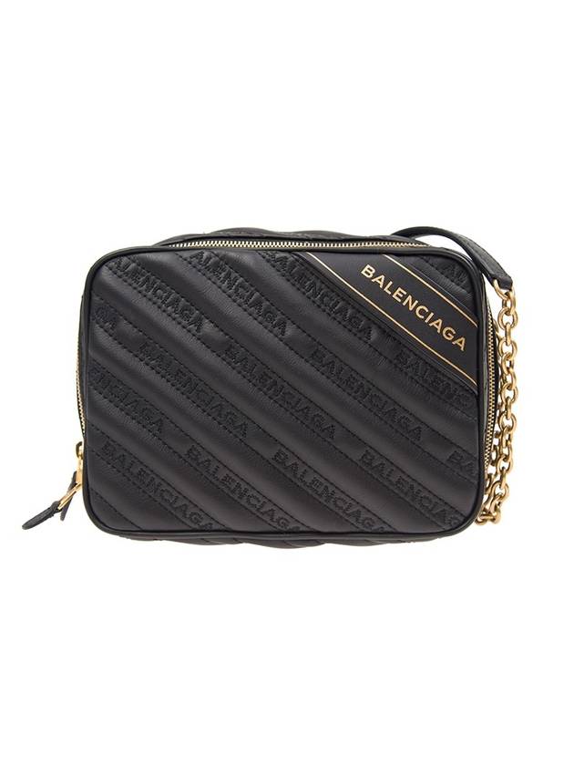Luxury Balenciaga Trending 2026 Blanket Reporter Chain Cross Bag Black