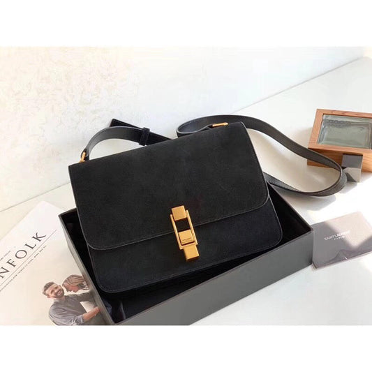 Yves Saint Laurent Le Carre Satchel Black