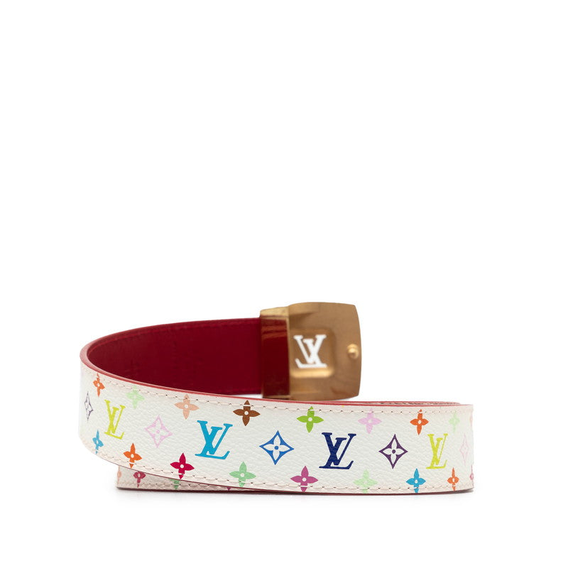 Louis Vuitton Monogram Multicolor Sanctuary Carré Belt M9682 Bronze Multicolor G PVC Leather Louis Vuitton