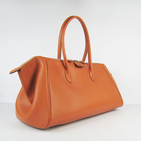 Luxury Hermes Paris Bombay Victoria Handbag orange