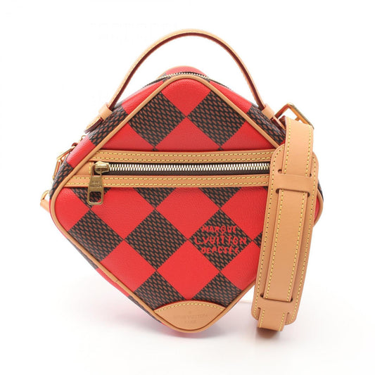 Louis Vuitton Color Rouge Coated Canvas Leather Handbag
