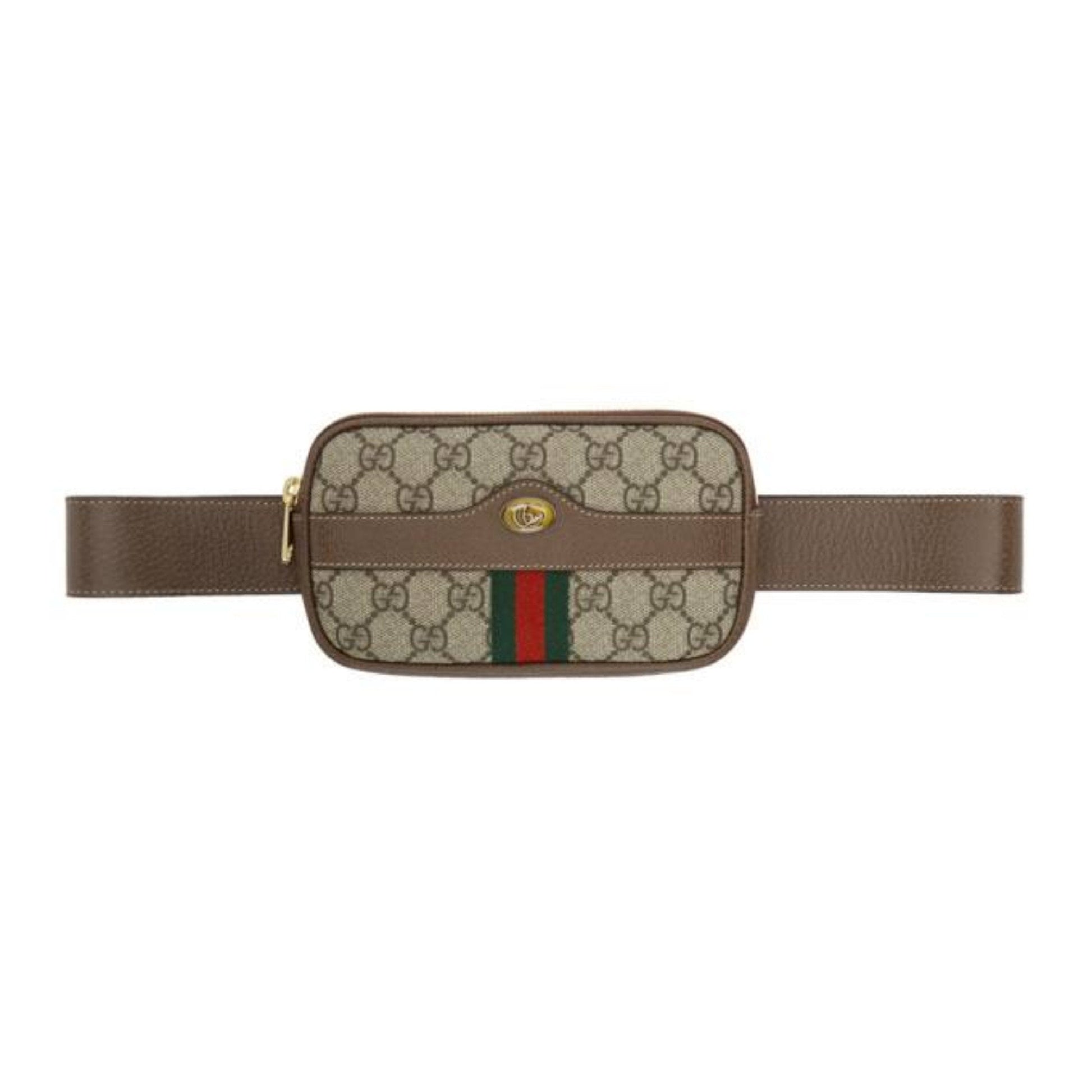 Gucci Monogram Leather Canvas Crossbody