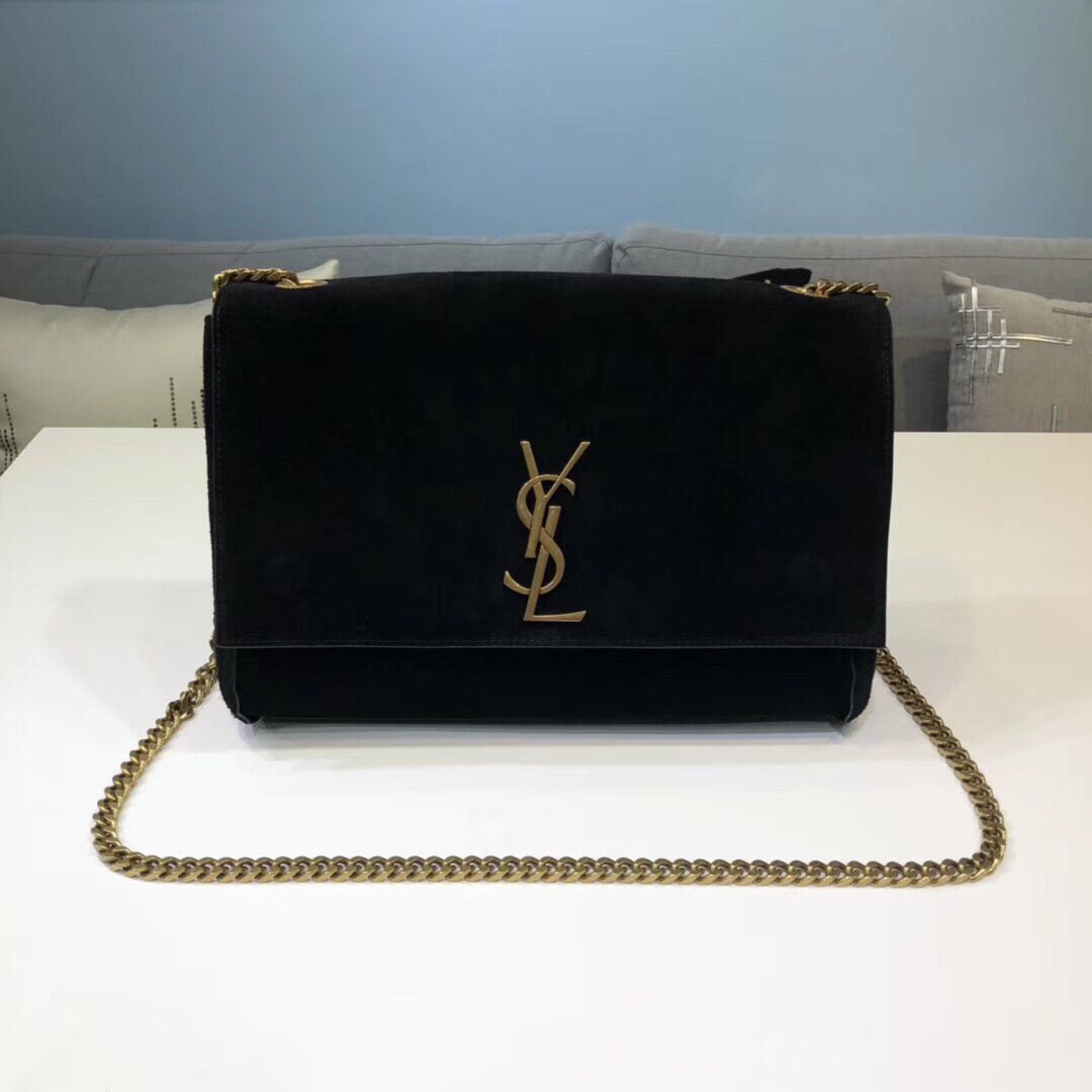 Yves Saint Laurent Kate Medium Reversible Chain Bag Black