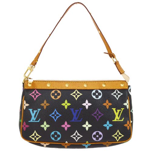 Louis Vuitton 2005 Black Multicolor Pochette Accessoires M92648