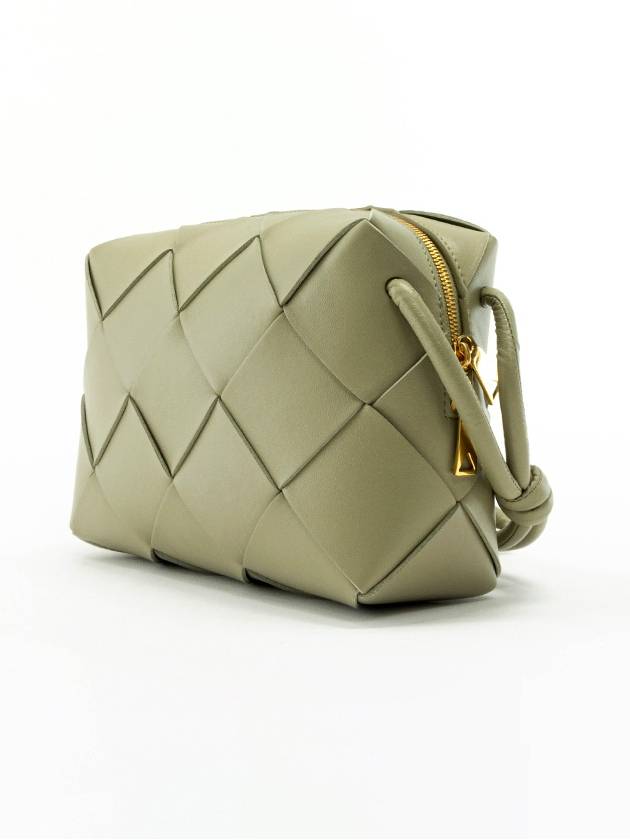 Luxury Bottega Veneta Cassette Intrecciato Small Cross Bag Travertine