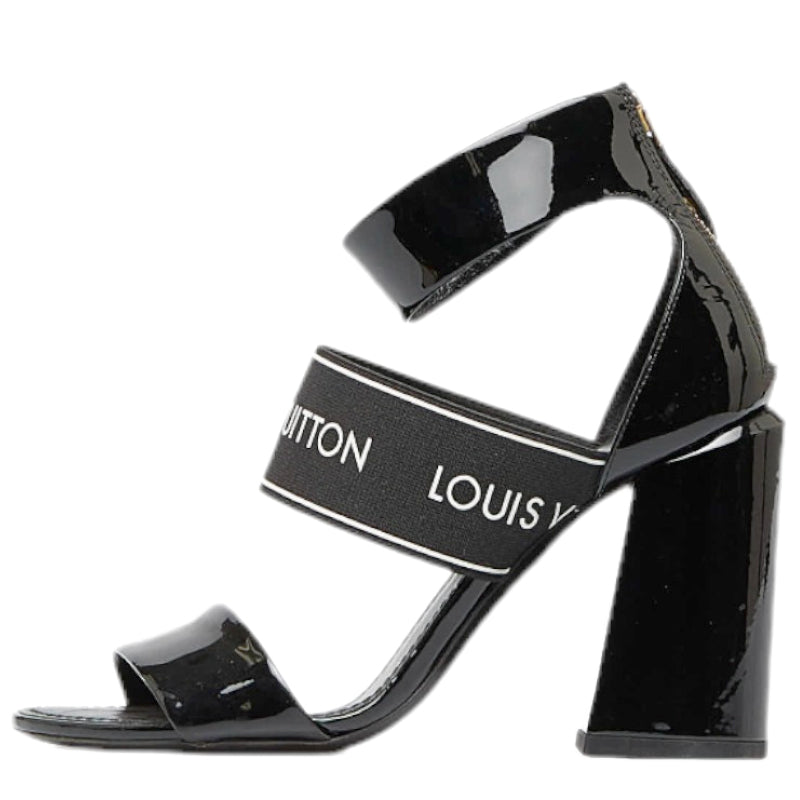 Louis vuitton Sandals Patent Laser/Nylon Black